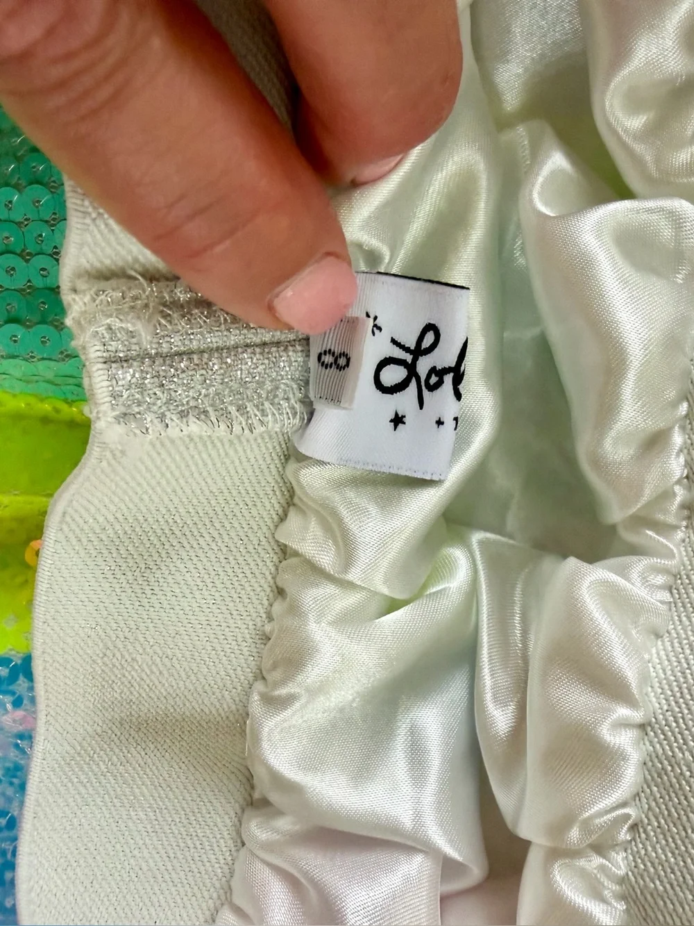 Lola & The Boys Girls Rainbow Sequin Skirt